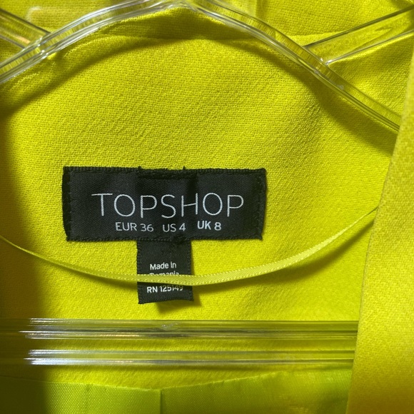 🌼 TOPSHOP Crepe Cropped Blazer Jacket - Picture 8 of 12